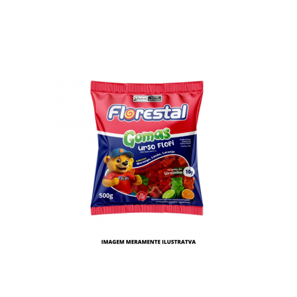 BALA - FLORESTAL - 500g GOMA FLOPI SORTIDA